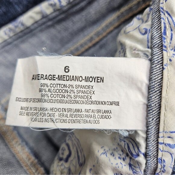 (3/$35) Code Bleu Size 6 Average Bootcut Embroidered Pockets Denim Blue Jeans - Picture 5 of 11